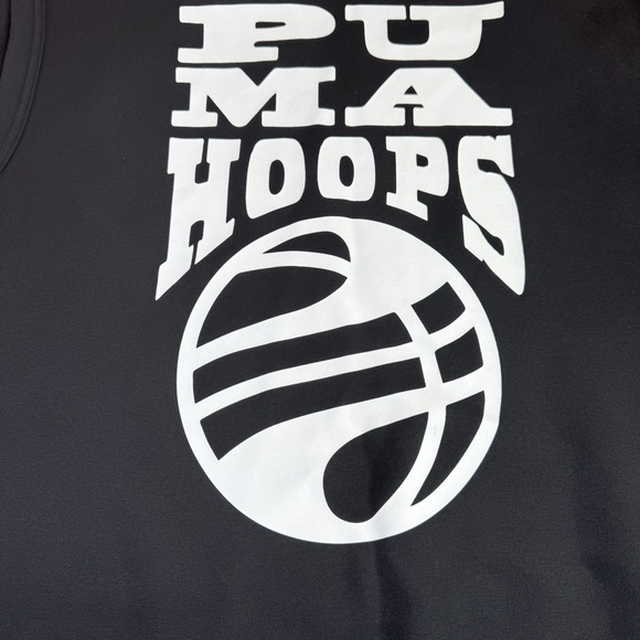 Puma Hoops‎ Posterize 2.0 Sleeveless Hoodie Men's XL Black - Picture 2 of 10